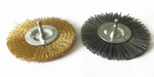 "Ersatzbürsten 2er Set Metall-Poly. (Nylon) zum Fugenreiniger GFR 401 image"