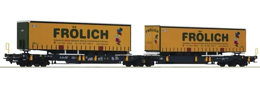 "Doppeltaschen-Gelenkwagen, Bauart Sdggmrs/T2000, der WASCOSA "Frölich" image"