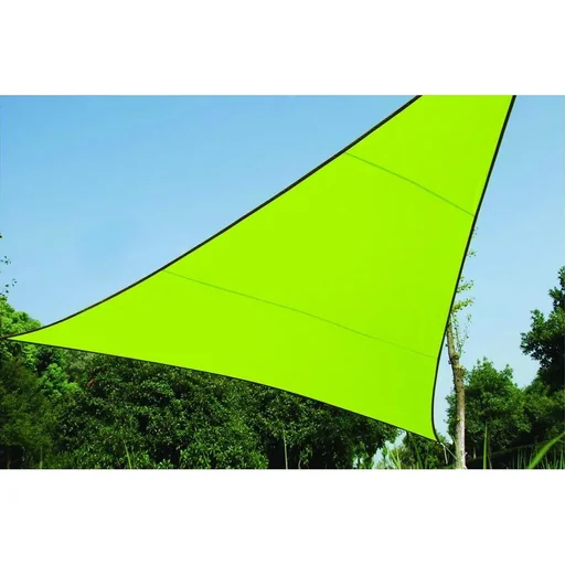 "sonnensegel - dreieckig - 5 x 5 m x 5 m - lime grün image"