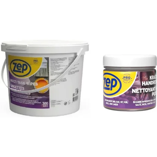 "Multi Task Wipes - 300 Stück und kraftvoller Handreiniger - 1 L image"