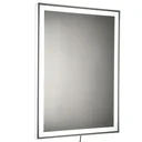 LED-Spiegel mit Touch-Schalter silber