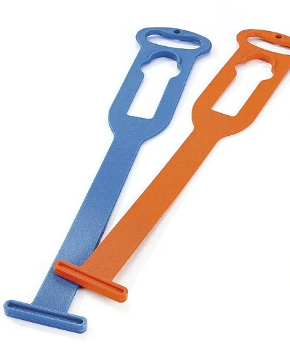 "Profi Schlauchhalter - besonders robust und stabil Orange/Blau image"