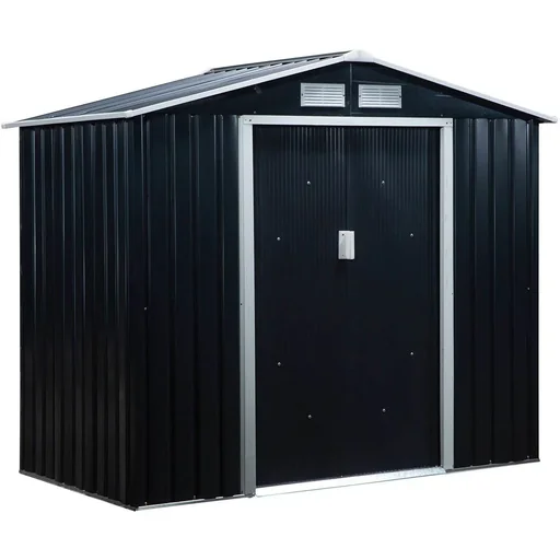 "Gartenhaus - mit Fundament - Metall - 213 x 130 x 185 cm image"
