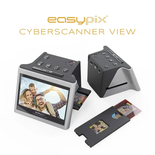"3in1 Dia- & Film-Scanner mit 14MP Sensor, Einfache Handhabung, 5",12,7cm Display, Bis 22MP Auflösung image"