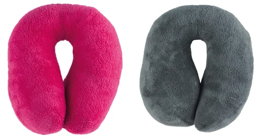"Nackenrolle Reisekissen Travelmaid aus weichem Fleece - kirschrot image"