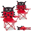 Kinder-Gartenstuhl / Klappstuhl / Klappstuhl - 2tlg. - Marienkäfer - 61x56x34cm