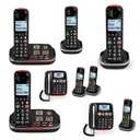 Senioren-Schnurlos-Telefon DUO + schnurgebundenenes Telefon mit großen Tasten und hörgerätekompatibel