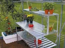 Alu-Tischaufsatz, Farbe 121 x 28 x 39 cm, Farbe alu