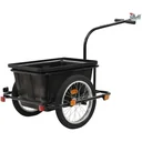 Fahrradanhänger 50 L schwarz