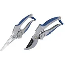 2-teiliges Aluminium-Scheren-Set (Blumenschere & Rosenschere)