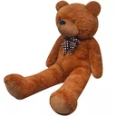 Teddybär XXL 160 cm aus weichem Plüsch braun