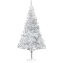Weihnachtsbaum mit Ständer 210 cm PET silberfarben