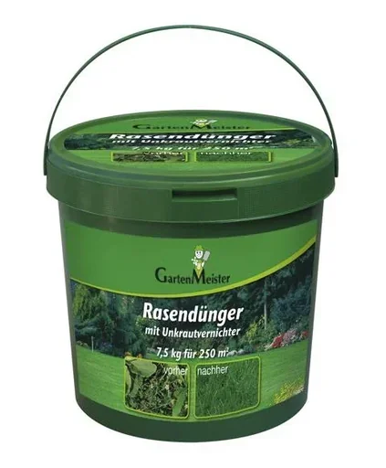 "Rasendünger mit Unkrautvernichter, 7,5 kg für ca. 275 m² image"