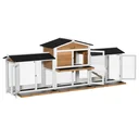 Kleintierstall mit Freilauf Rampe