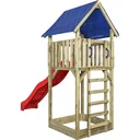Spielturm Lisa mit Rutsche rot