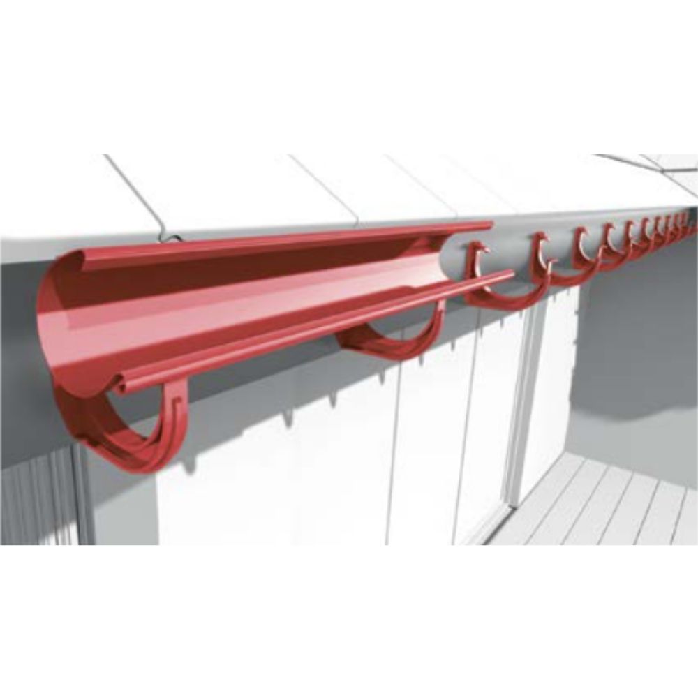 Set Regenrinne 10m graphit System 125-7